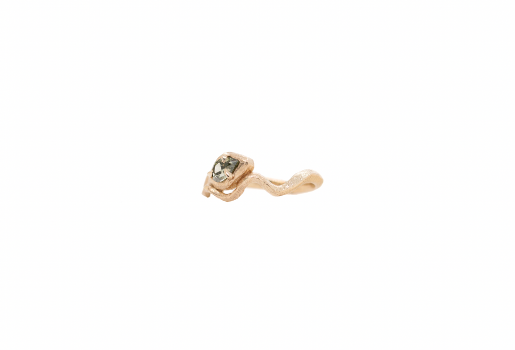 0.50 Carat Pear Diamond Snake Ring