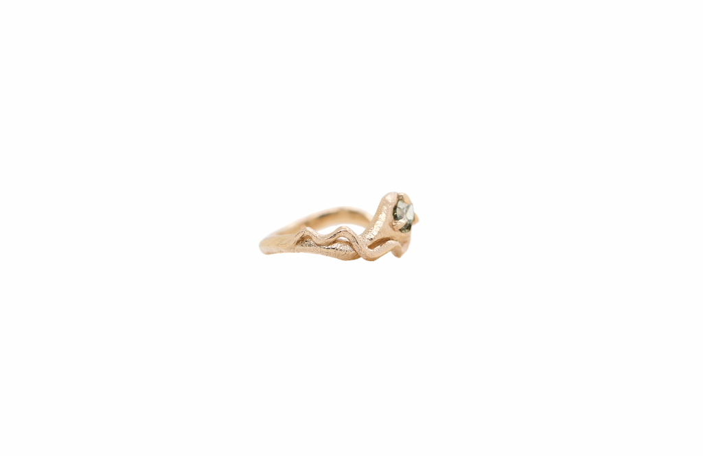 0.50 Carat Pear Diamond Snake Ring
