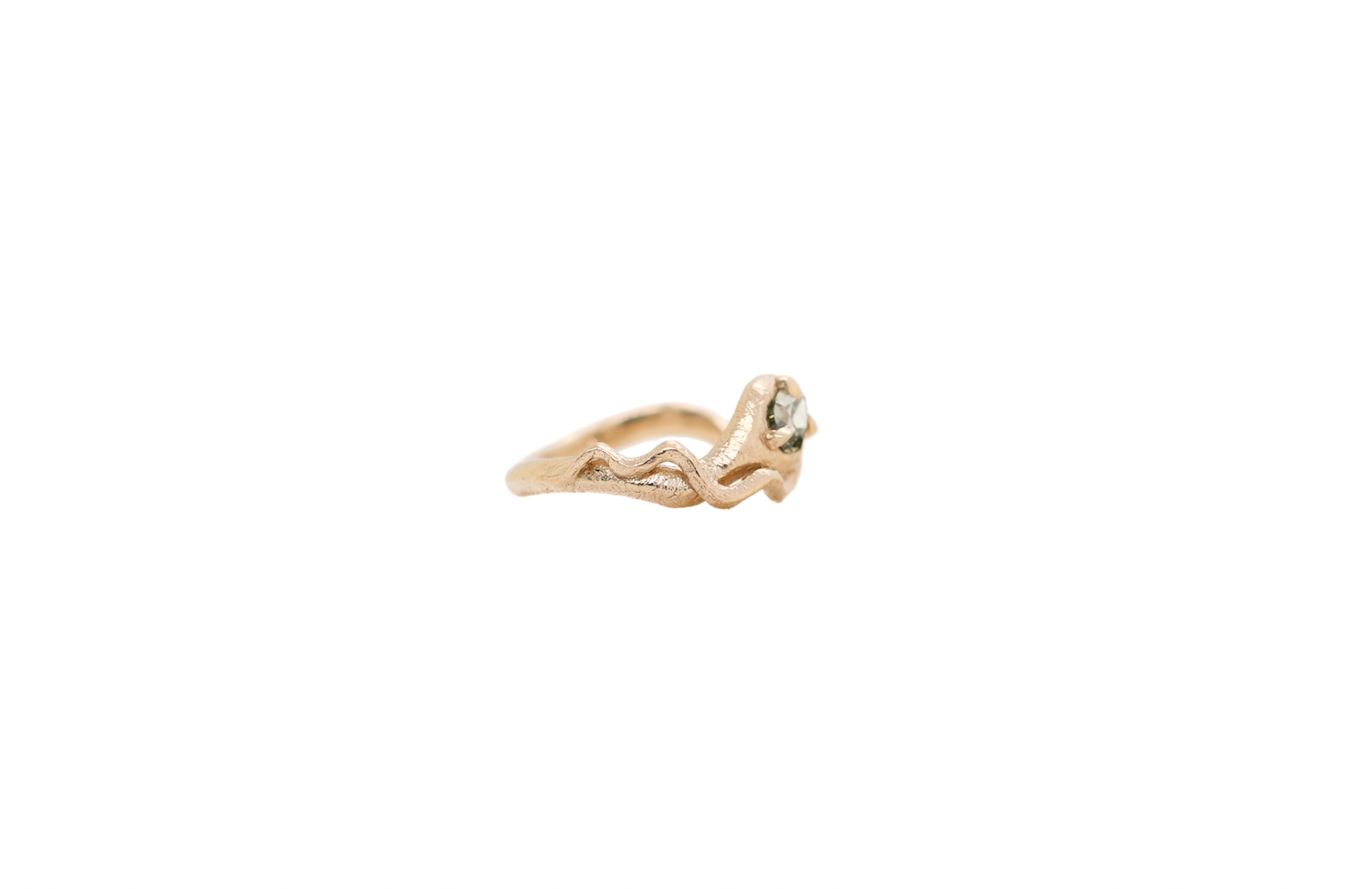 0.50 Carat Pear Diamond Snake Ring