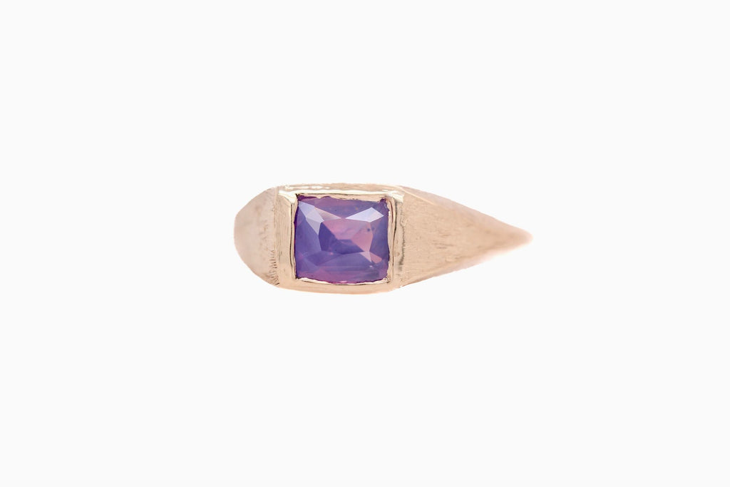 1.53 Carat Purple Sapphire Ring