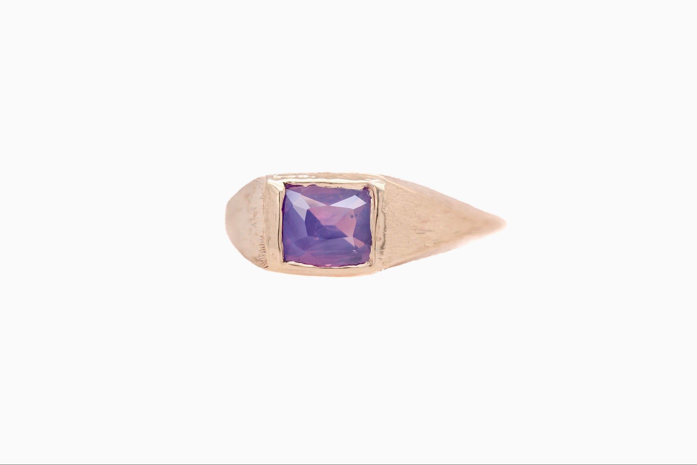 1.53 Carat Purple Sapphire Ring