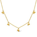 5 Tiny Skulls Necklace