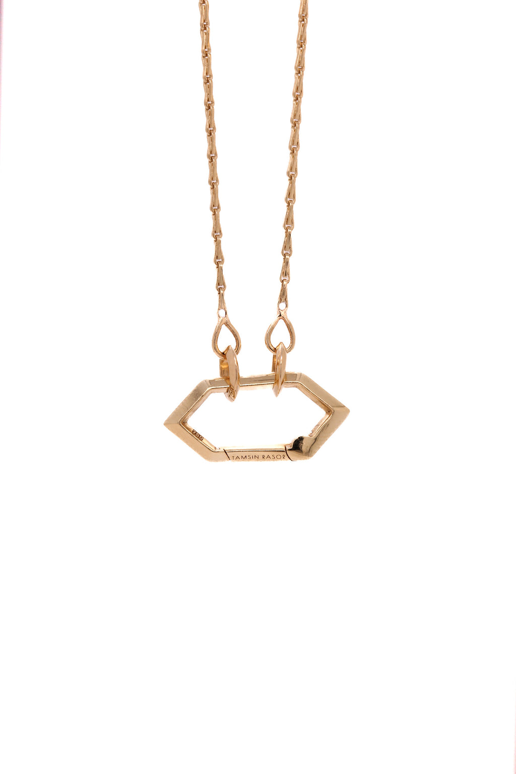 BARLEY CORN CHAIN WITH MAKHARA CLIP CLASP - 18ky