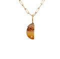 Mini Moon Charm - Montana Agate