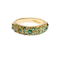 Barbed Green Diamond Duomo Ring - 18ky
