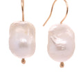 Baroque Fresh Water Pearl Earrings 14KY