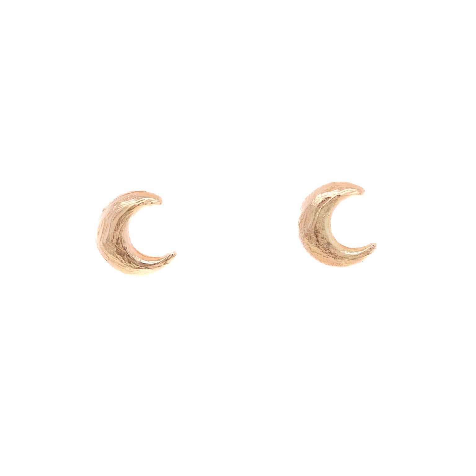Crescent Moon Studs