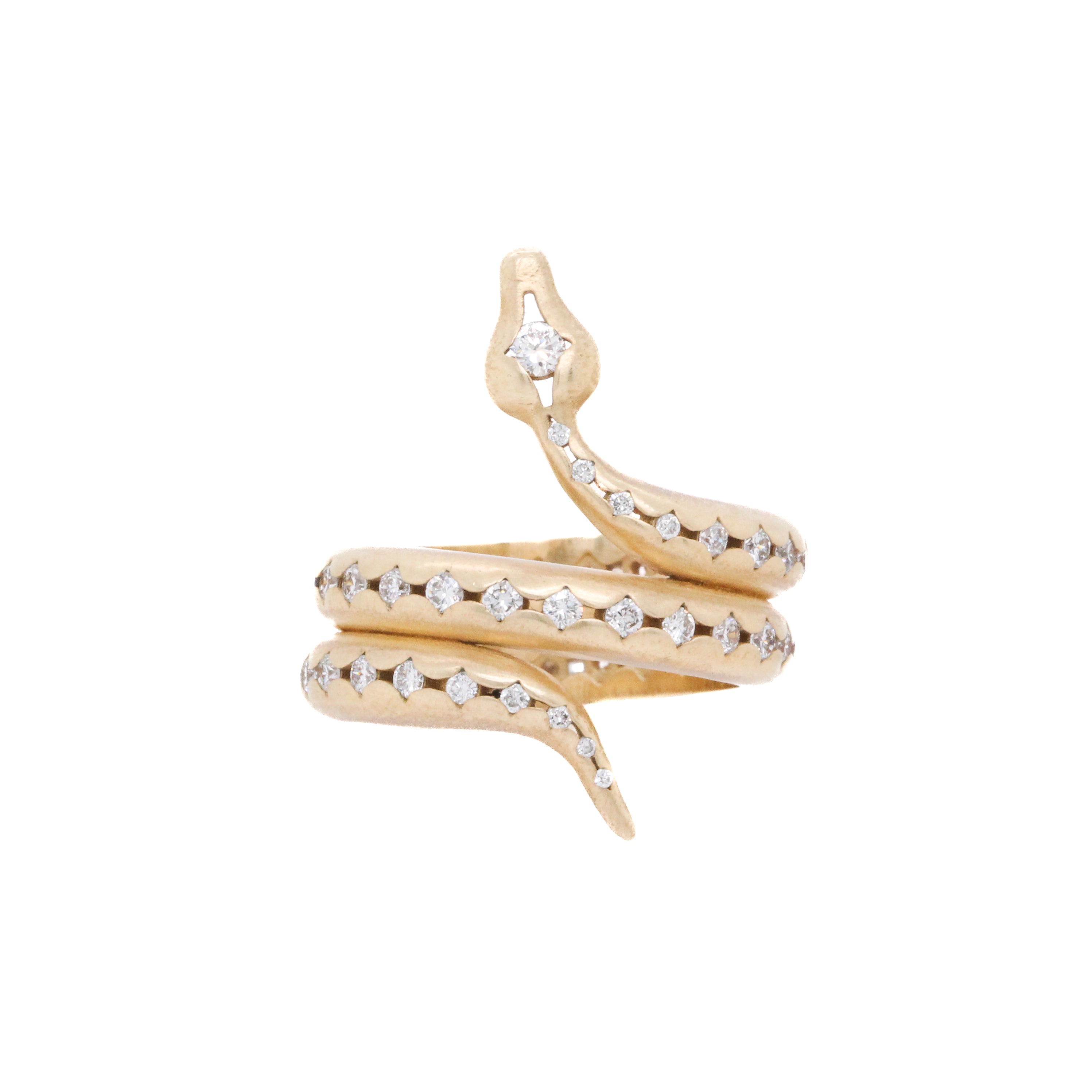 Diamond Back Snake Ring