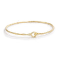 GOOD VIBES bracelet: 18k Yellow Gold, 1 Diamond (2 mm).