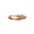 EINAR Stacking Ring - 14K Gold Cluster Pavé