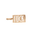 f*ck pendant in 18kt yellow gold by universal deco
