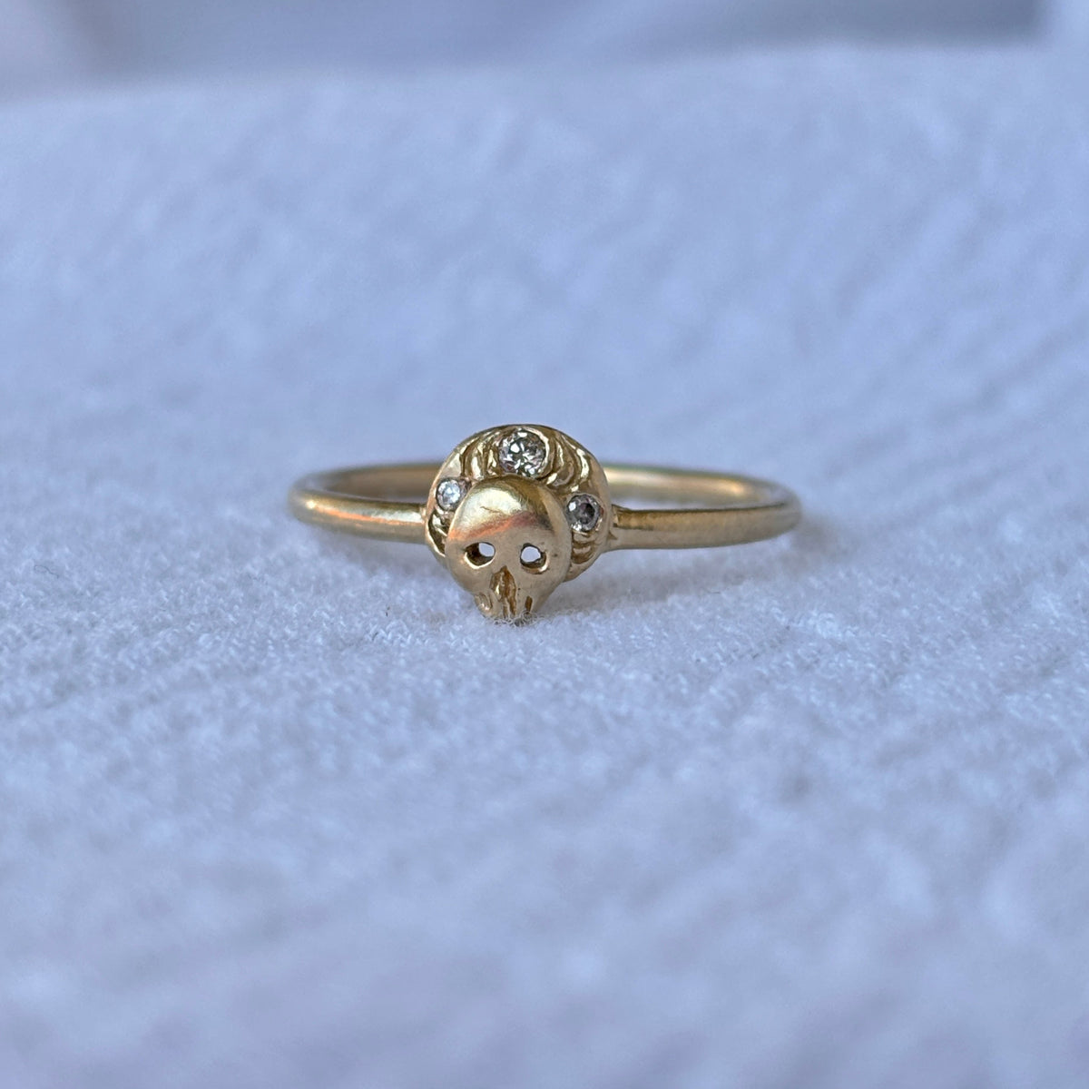 Freya Skull Ring by Myth & Stone