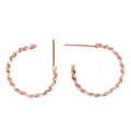 Hand Spun Demi Hoops