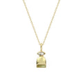 Rhea Inlay Necklace - Salt and Pepper, Serpantine, Jasper (Yellow)