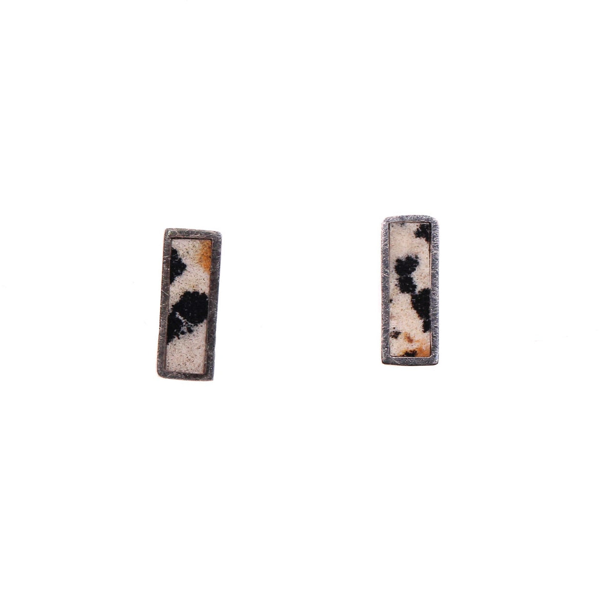 Styx Studs - Dalmatian Jasper