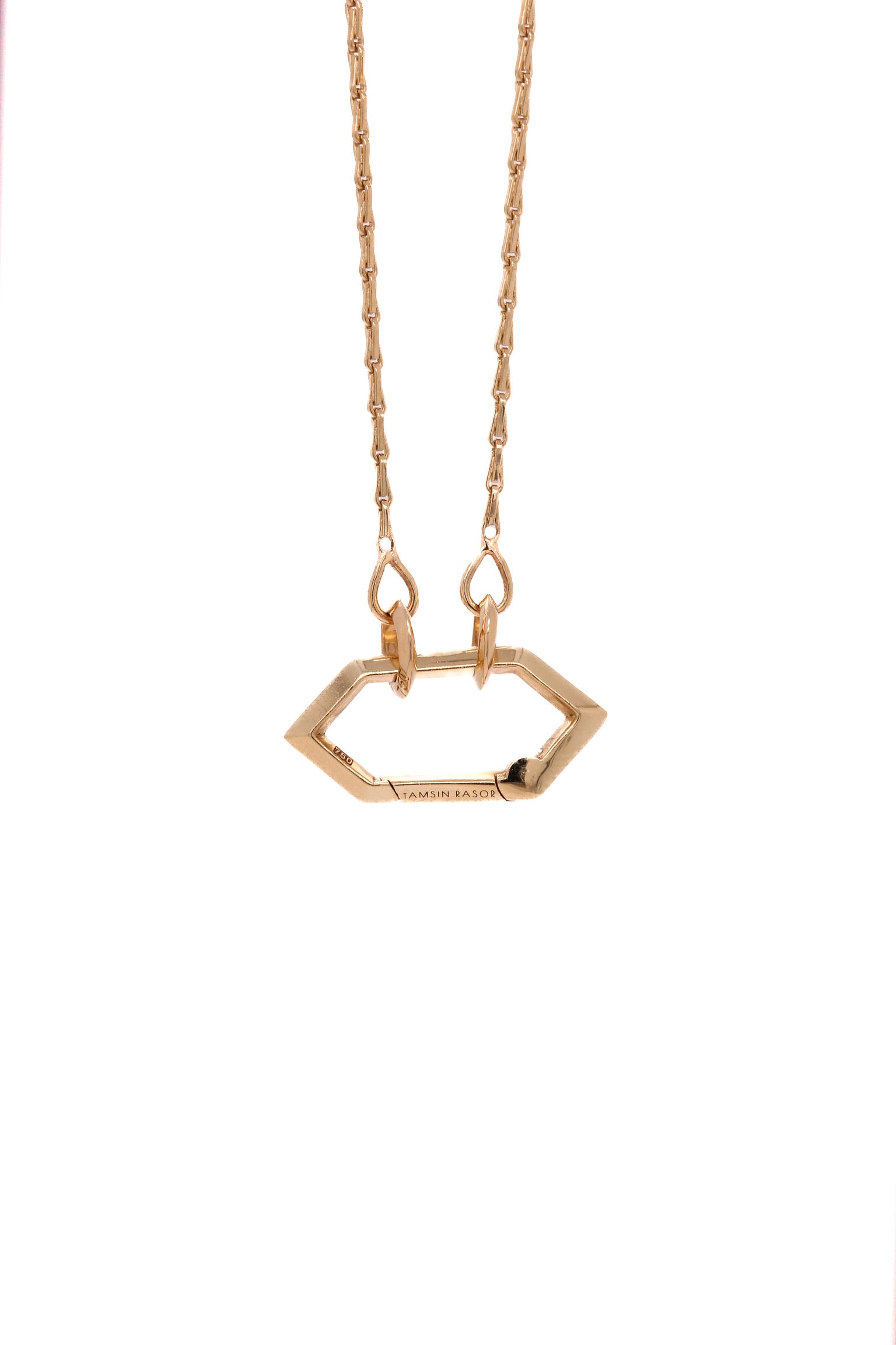 BARLEY CORN CHAIN WITH MAKHARA CLIP CLASP - 18ky