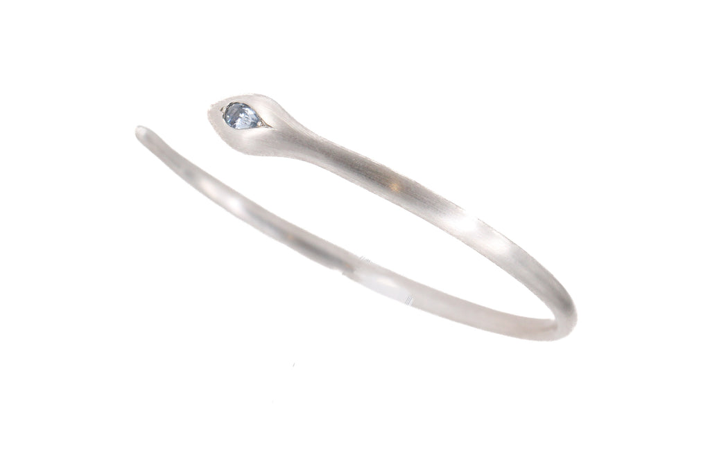 Apep Light Blue Sapphire Bracelet Silver