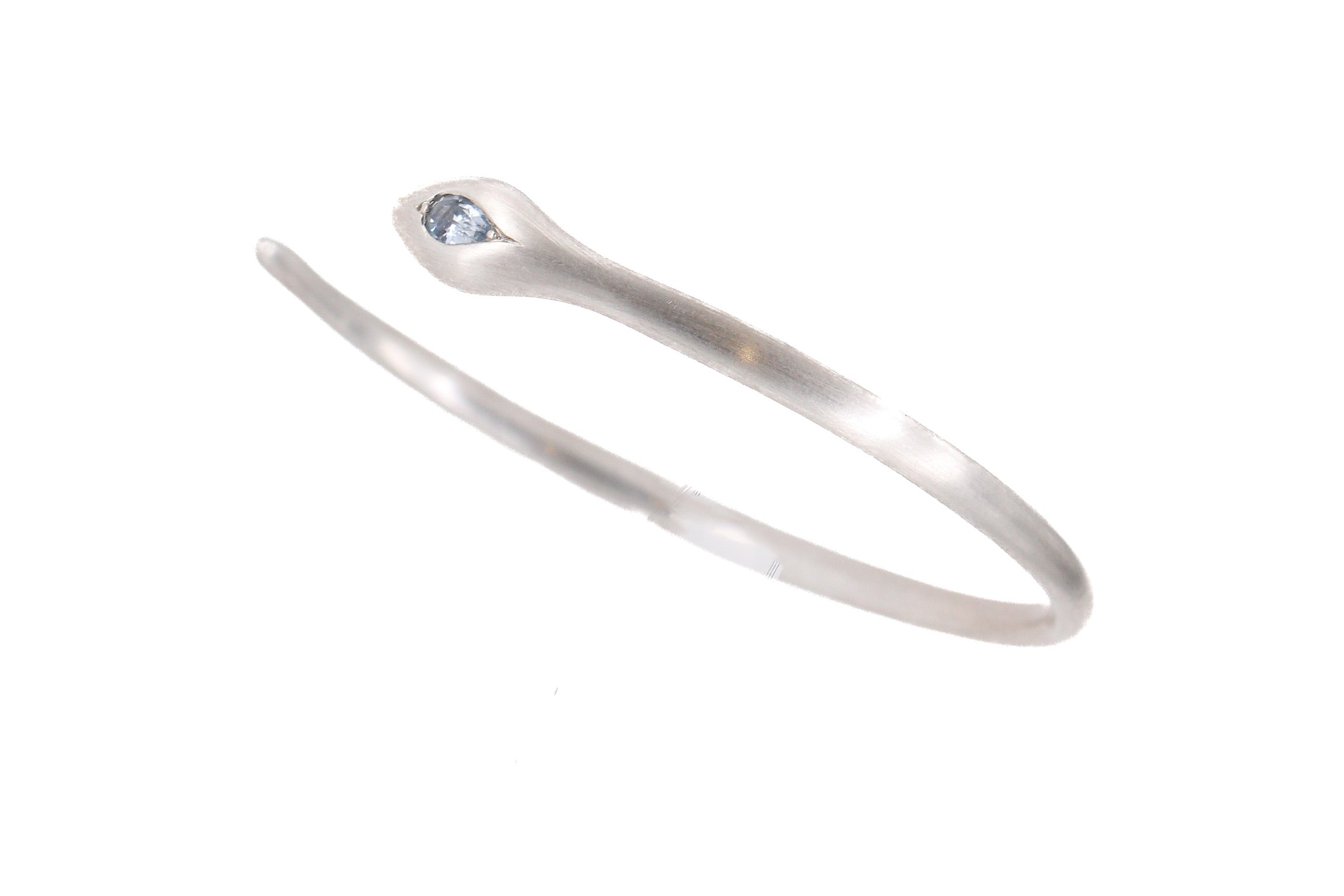 Apep Light Blue Sapphire Bracelet Silver