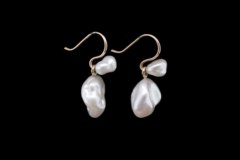 Chan Keshi Pearl Earrings 10K