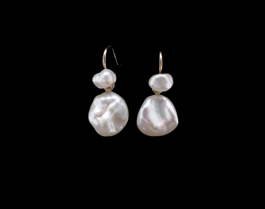 Chan Keshi Pearl Earrings 10K