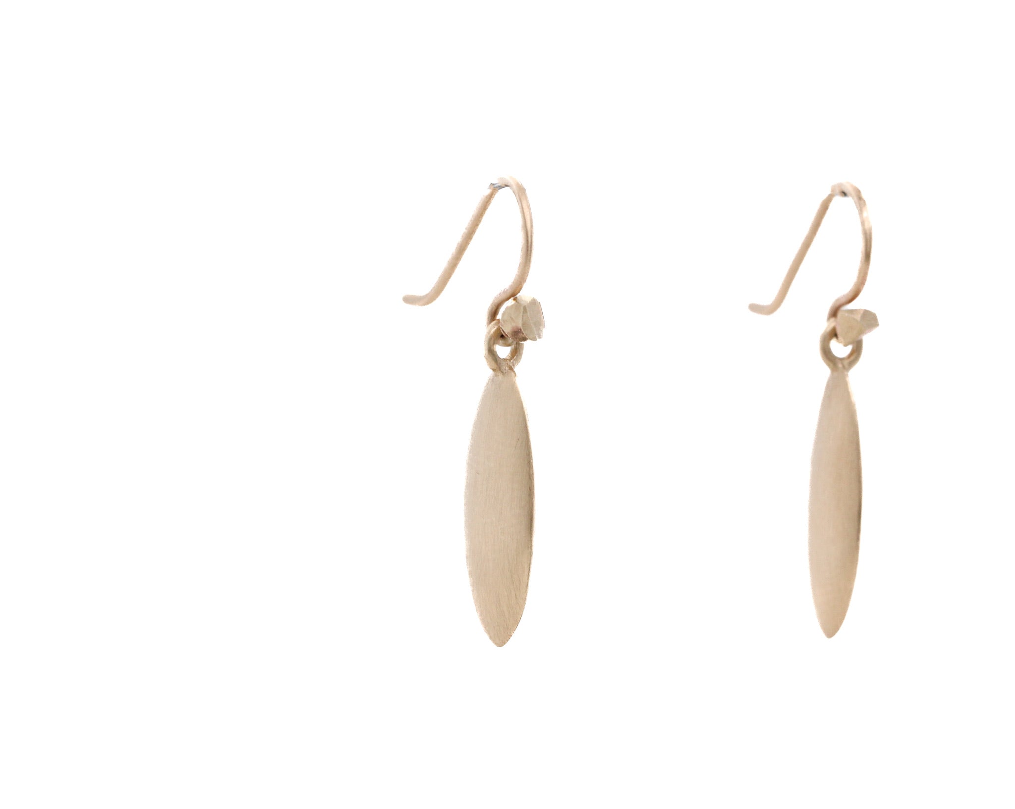 Slim Ovu Earrings 10Ky