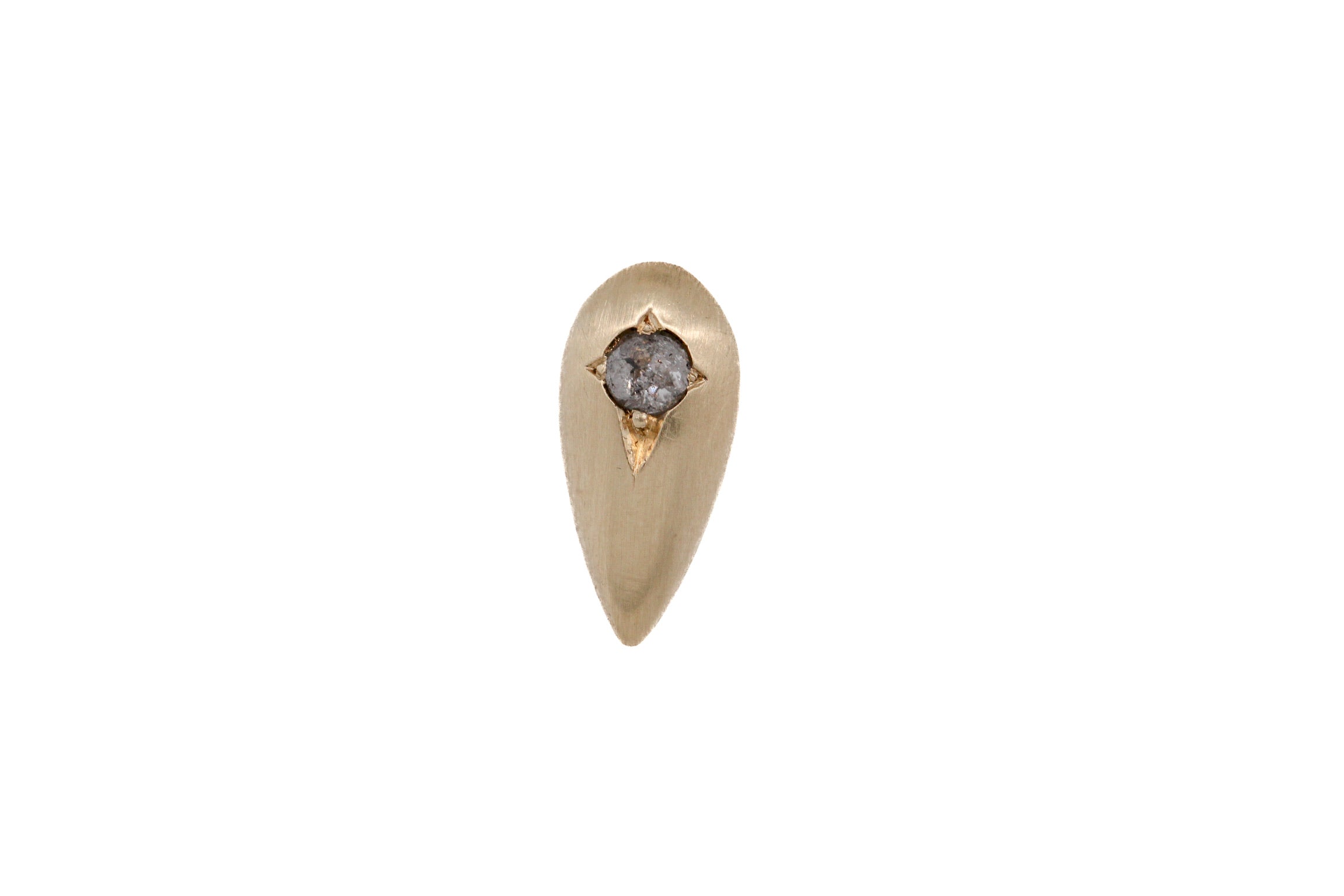 Inina Rose Cut Grey Diamond Studs 10Ky