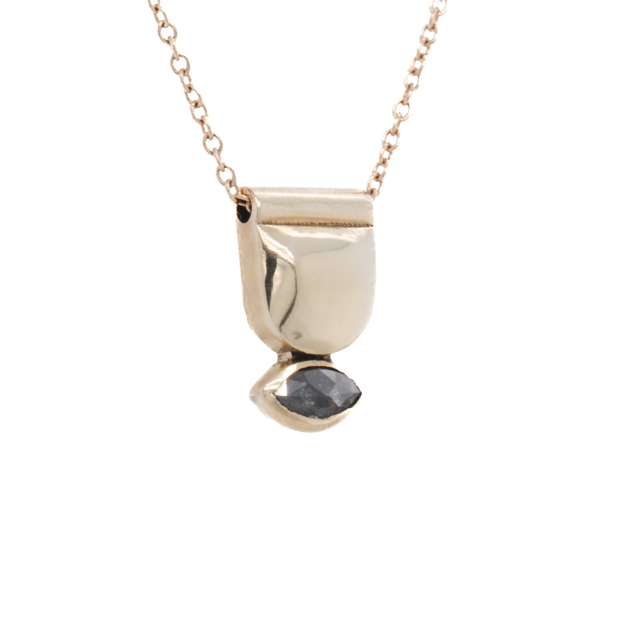 Rhea Necklace - Salt and Pepper Diamond