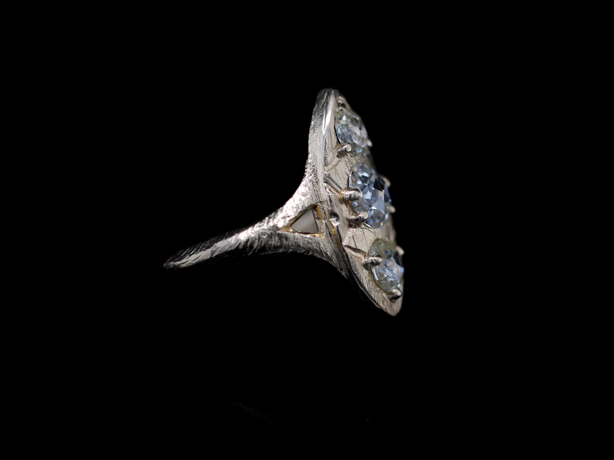 1.25 ct Round Double cut White Diamond Ring