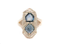 Sapphire Shield Ring 3