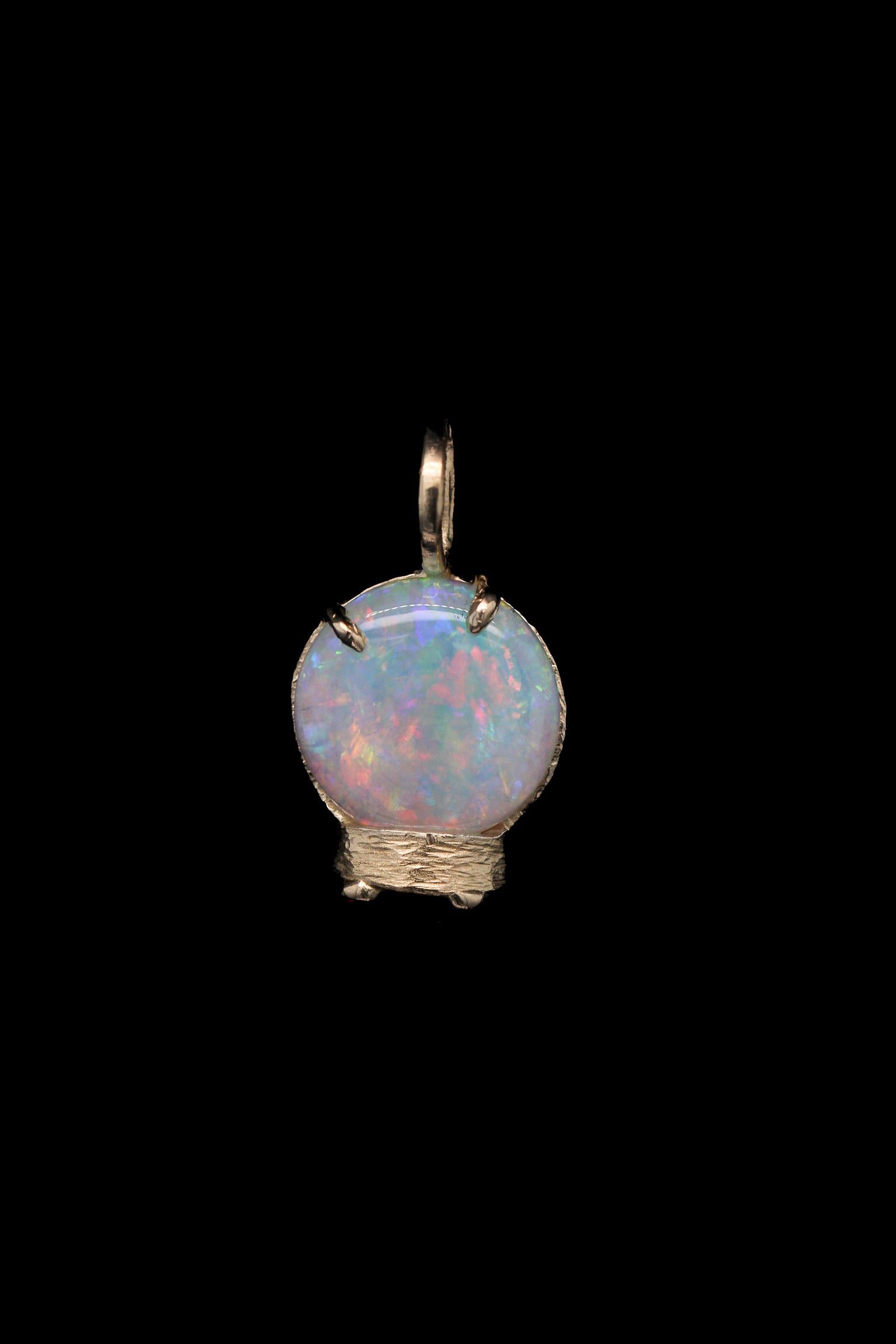 Opal Crystal Ball Pendant