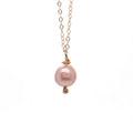 Pink Baroque Fresh Water Pendant Necklace