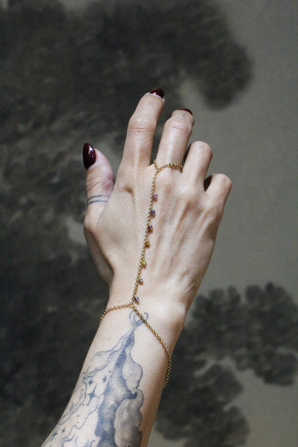 Sapphire Hand Chain