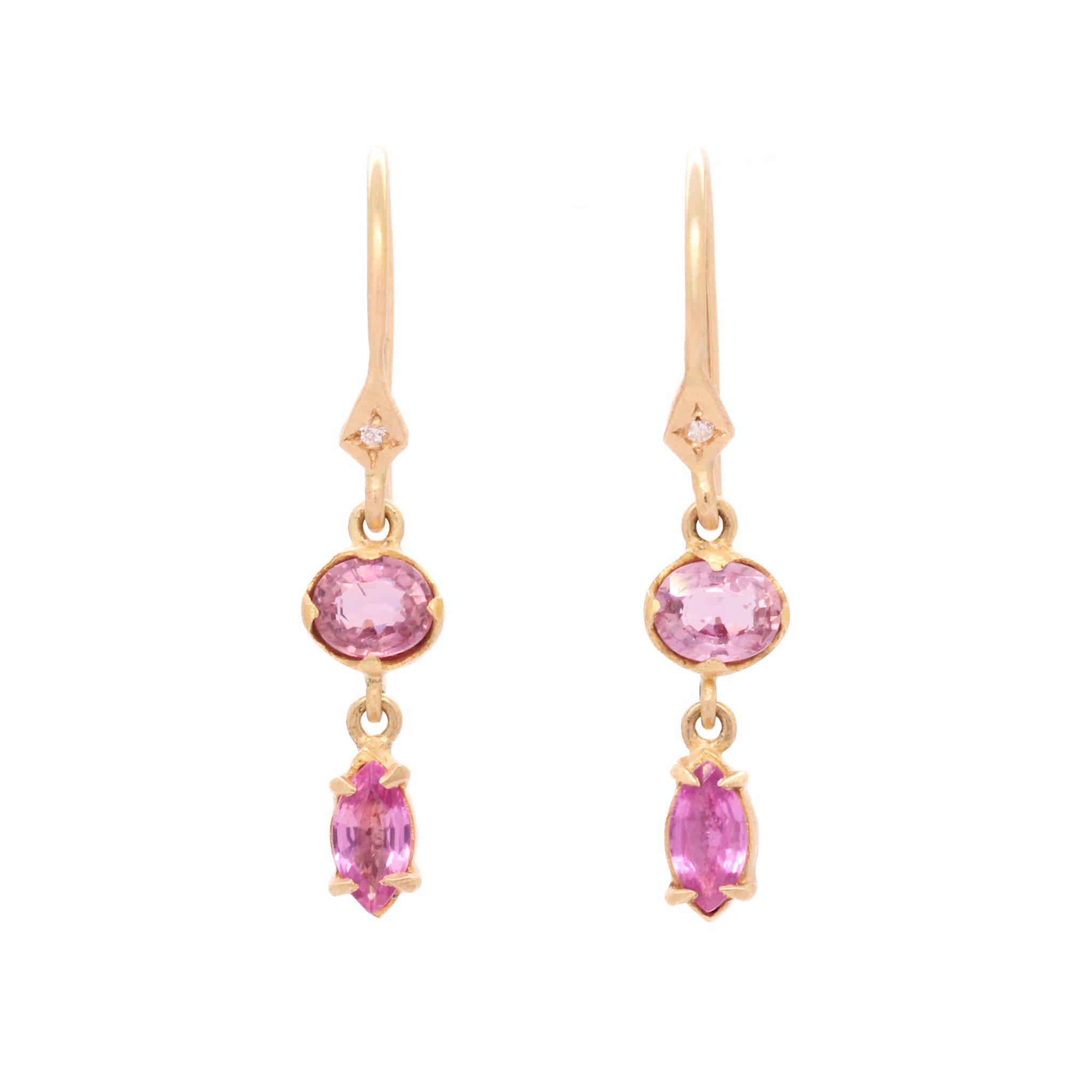 Sapphire Double Drop Earrings