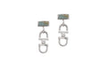New Chain Inlay Earrings - Larsonite Jasper