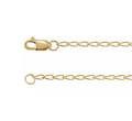 1.6 mm Elongated Curb 18" Chain