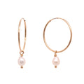 Seamless Hoop with Pearl Drop