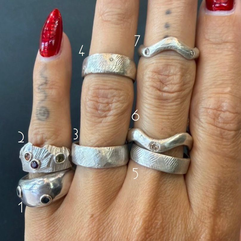 Sterling Silver Ring Drop