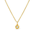 Single Scallop Diamond Necklace
