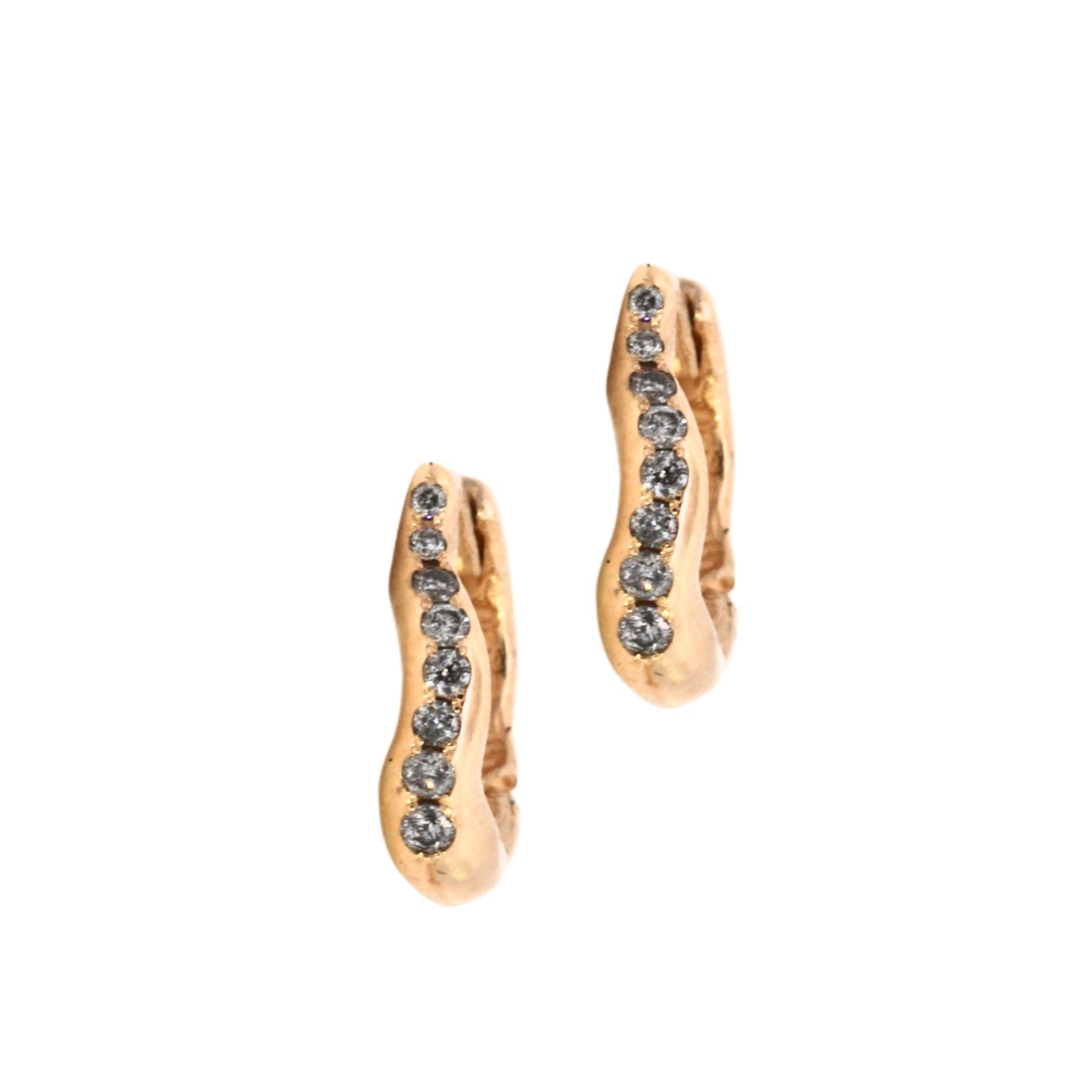 TILDA Diamond Huggie Hoop Earrings
