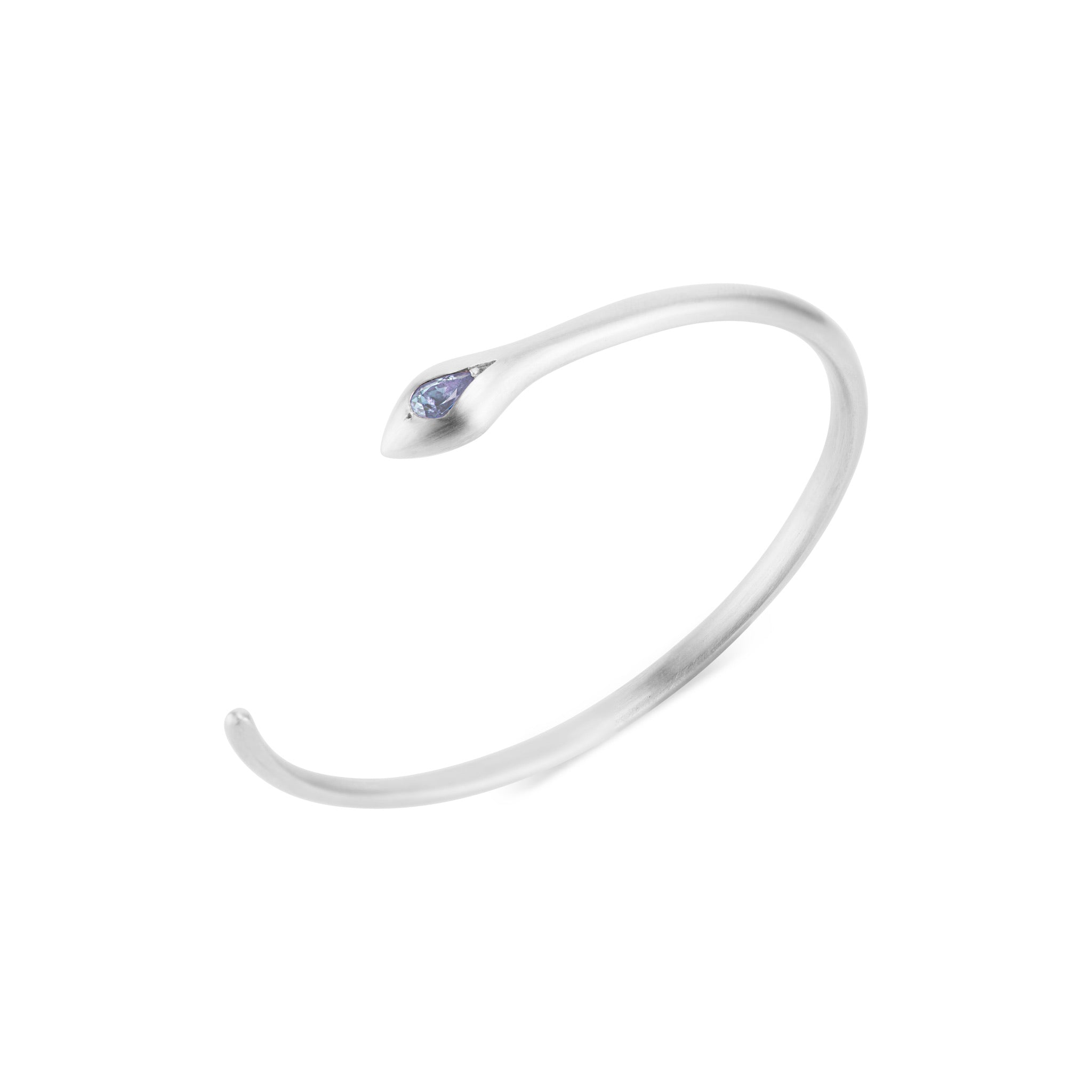 Apep Light Blue Sapphire Bracelet Silver