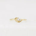 Brushed Glimmer Princess Ring