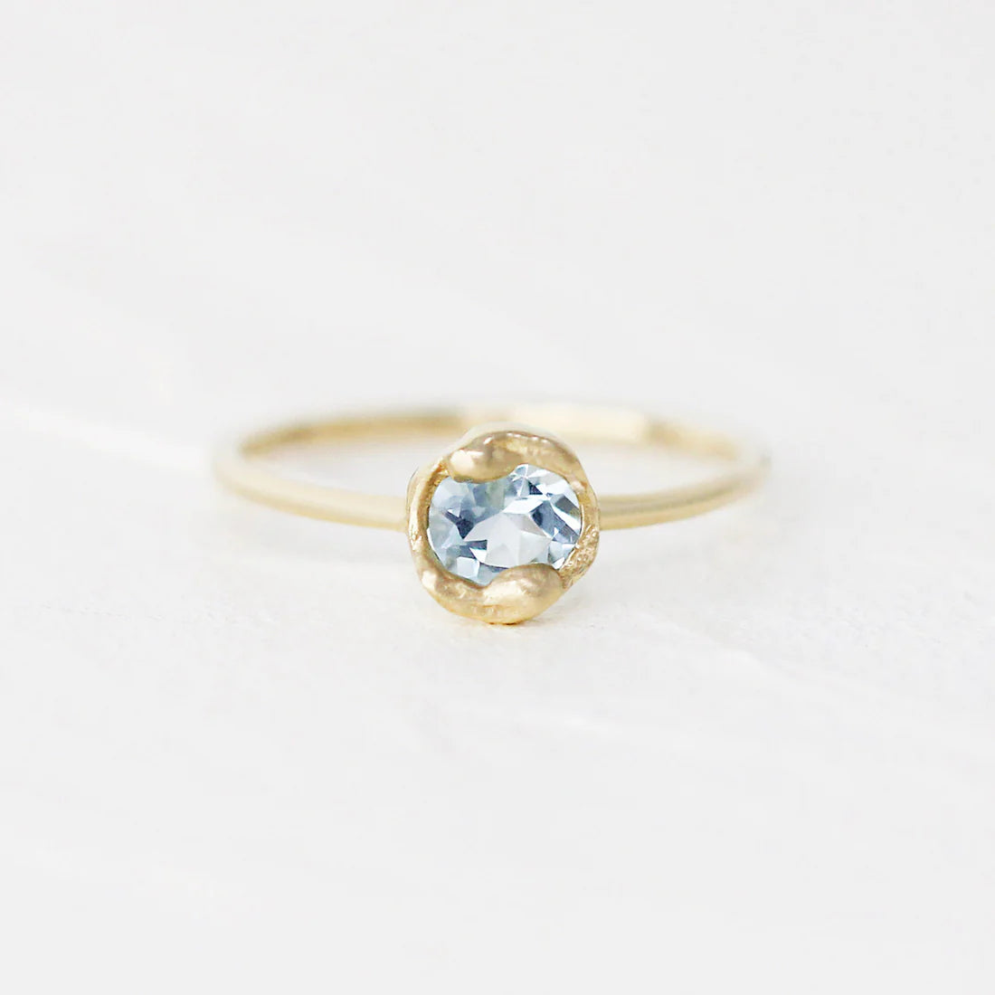 Pigment Round (Aquamarine) Ring