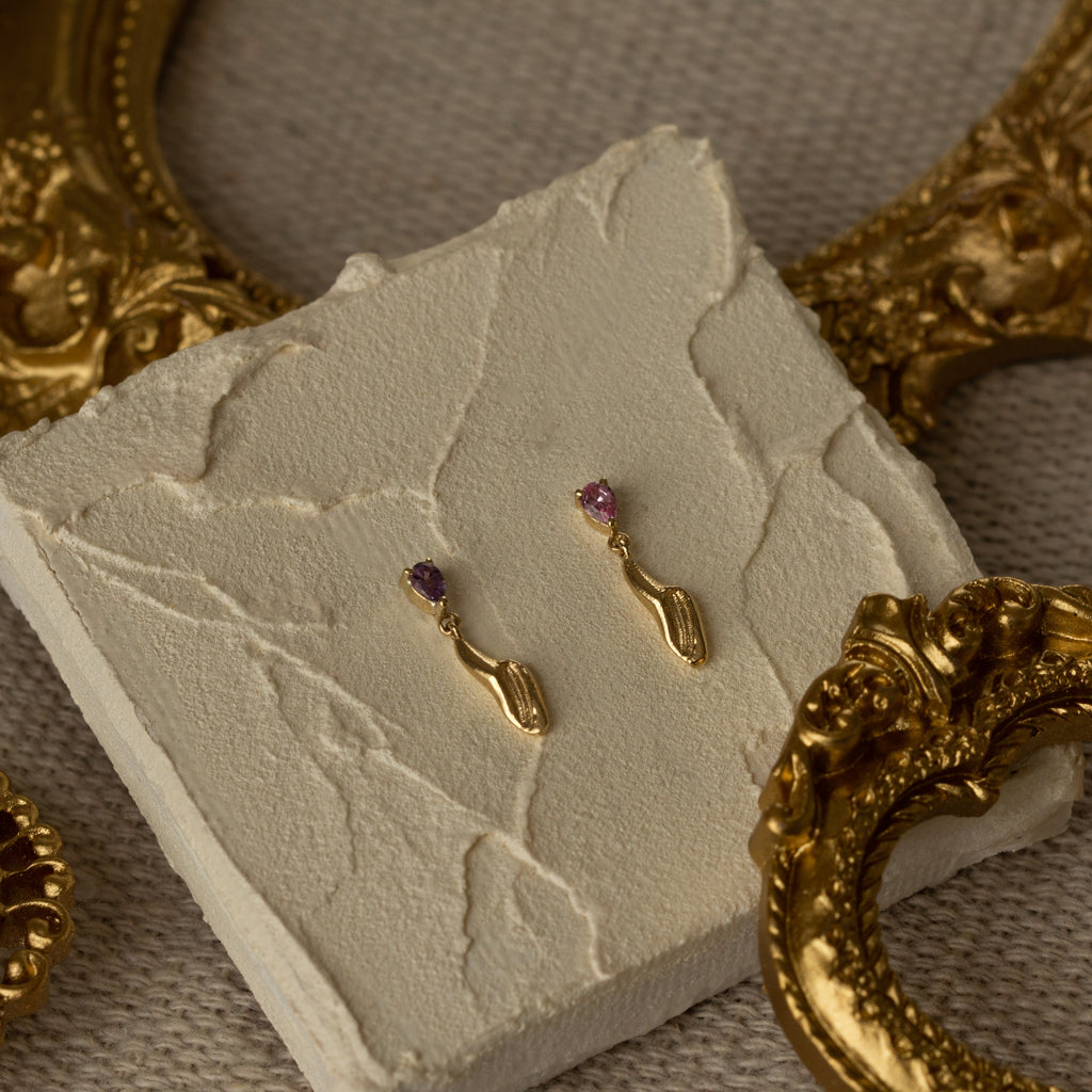 Orchid Cascade Earring (Single)