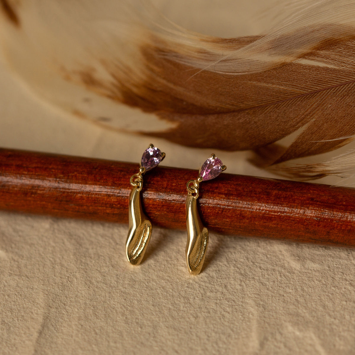 Orchid Cascade Earring (Single)