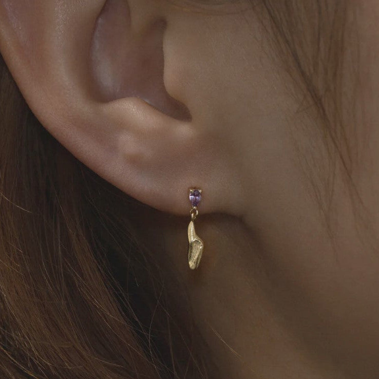 Orchid Cascade Earring (Single)