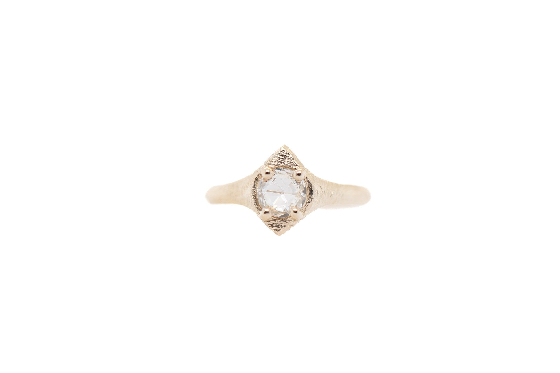 0.8 ct Double Rose Cut Diamond Ring