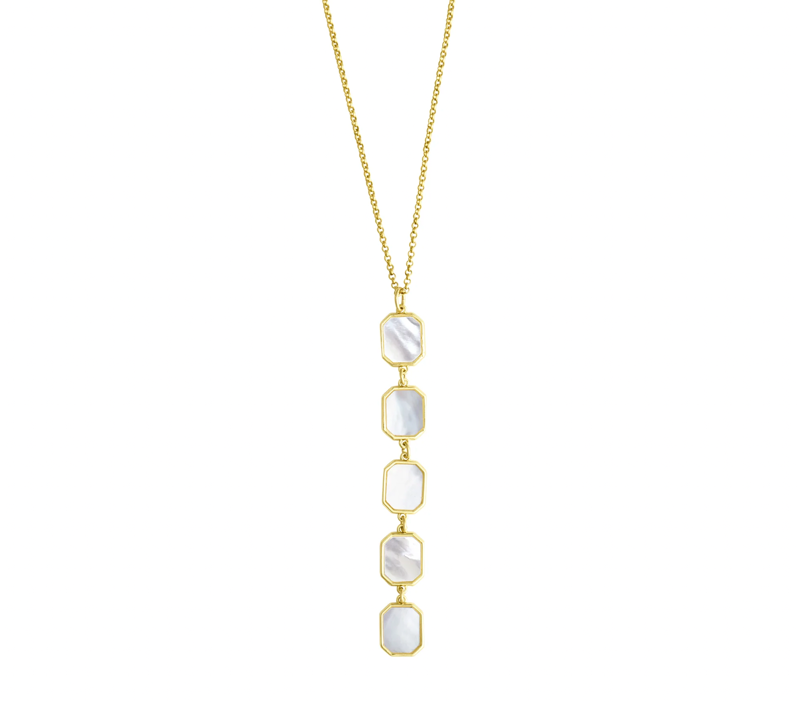 Mother Of Pearl Lariat Necklace