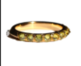 BARBED YELLOW DIAMOND HALF ETERNITY RING - 18ky