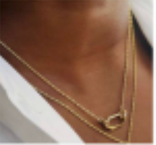 BARLEY CORN CHAIN WITH MAKHARA CLIP CLASP - 18ky