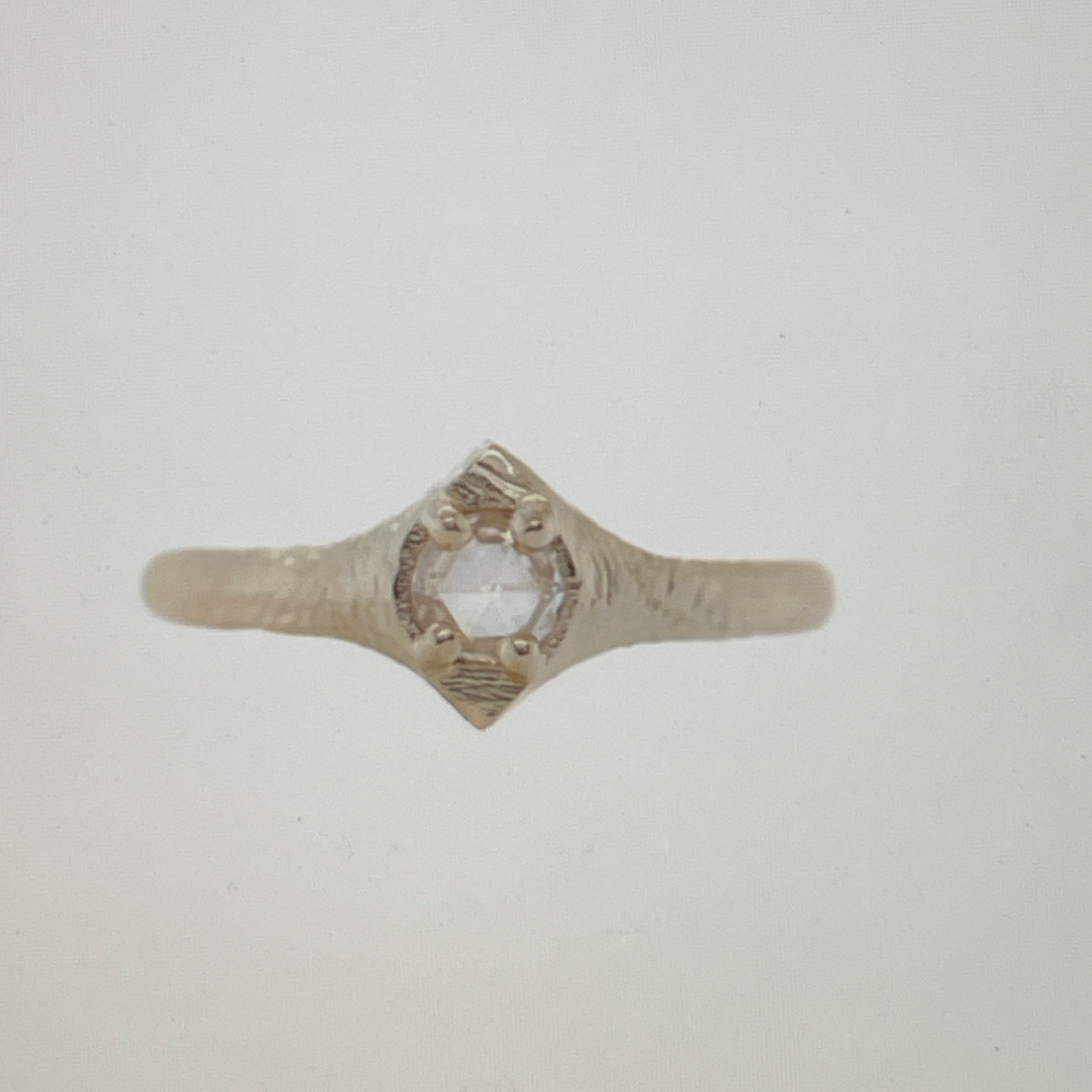 0.27 ct Double Rose Cut Diamond Ring